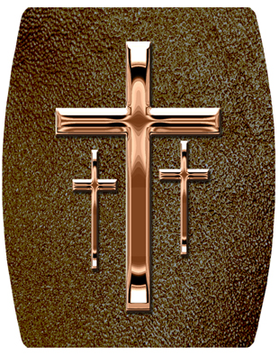 DNSHEND 517 BZ SH BR Bronze 3 Crosses Shimmer Brown